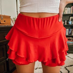 SHEIN Red Skort